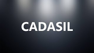 CADASIL  Medical Meaning and Pronunciation [upl. by Atnamas73]