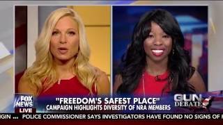 Campus Correspondent Antonia Okafor discusses NRA ad on Fox News [upl. by Flori435]