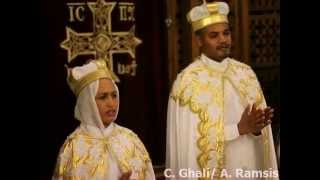 Ethiopian Orthodox Tawahedo Mezmur at Ethioian wedding in Egypt  Christine G Ghali [upl. by Celie60]