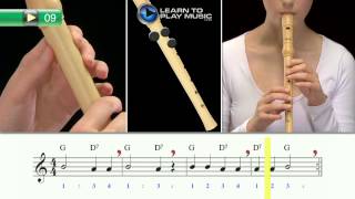 Ex009 How to Play Recorder for Kids  Recorder Lessons for Kids Book 1 [upl. by Farra]