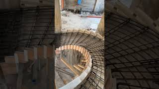 Spiral staircase staircase construction shorts viralvideo [upl. by Emmie]