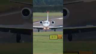 Netjets landing at Newcastle from Glasgow ncl aviation [upl. by Sieracki]