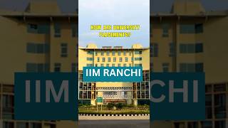 Quick Review IIM Ranchi Placements Insights minutecollegereview iimranchi placements2024 [upl. by Adnilec156]