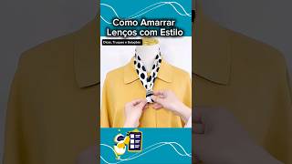 Como Amarrar Lenços com Estilo modafeminina elegancia dicasdemoda acessorios aeromoça [upl. by Idner]