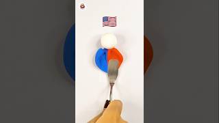 What color do the mixed flags make  Color mixing colormixing claymixing oddlysatysfying asmr [upl. by Ilah457]