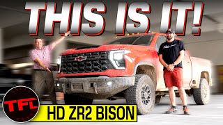 TFL Exclusive I Go Hands On with the FirstEver 2024 Chevy Silverado HD ZR2 Bison OFFROADER [upl. by Mcgee]