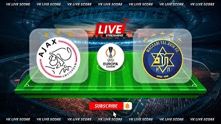 AFC Ajax vs Maccabi Tel Aviv 🔴Live Match Today⚽🎬 [upl. by Paske]