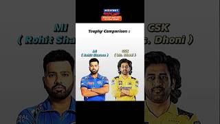 Ms Dhoni vs Rohit Sharma Trophy Comparision In IPL 🥶 [upl. by Atwekk457]