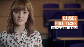 What caused the Peasants Revolt Part 2 Poll Taxes  2 Minute History [upl. by Solana]