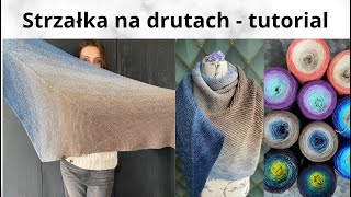 Strzałka na drutach  tutorial [upl. by Hctud]