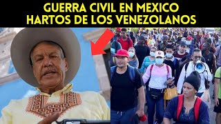 Mexicanos enfrentan caravana de Venezolanos [upl. by Maillliw241]