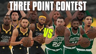 2019 Golden State Warriors vs 2019 Boston Celtics Three Point Contest  NBA 2K18 Challenge [upl. by Pollyanna]