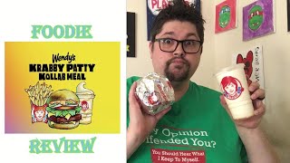 Wendys Krabby Patty Kollab Meal  Davys Awesome Food [upl. by Reema78]