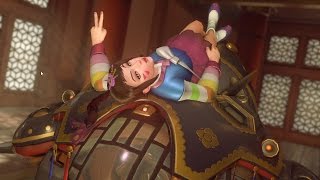 Dva  Palanquin  Overwatch Lunar New Year Skin Spotlight all intros emotes poses [upl. by Eimmac724]