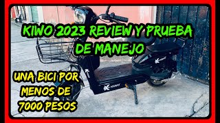 Bicicleta eléctrica Kiwo 2023  Review y prueba de manejo [upl. by Yendyc810]