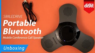 SMILEDRIVE Portable Bluetooth Mobile Conference Call Speaker Unboxing [upl. by Ardith]