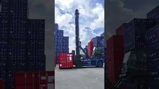 Electric Empty Container Handler Put Into Use [upl. by Merwyn]