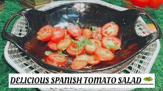 Refreshing Spanish Tomato Salad🥗  The Ultimate Summer Salad Recipe ❤️ salad recipe vegetables [upl. by Kippy]