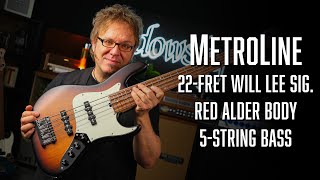 The SADOWSKY MetroLine Will Lee 22Fret Signature 5String JJBass  Demo w Lars Lehmann [upl. by Rodina]