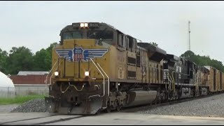 UP SD70ACe 8420 Leading NS 191 in Waynesboro GA 51724 [upl. by Leerzej]