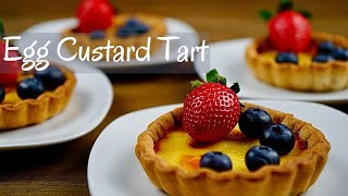 Perfect Egg Custard Tart Recipe  Delicious Portuguese Custard Tart  Brilliant Dessert Idea [upl. by Seidel]