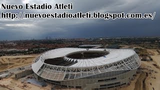 Nuevo Estadio Atlético de Madrid New Stadium Wanda Metropolitano 2562017 [upl. by Ahsocin]