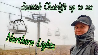 Aurora Borealis Up the Glenshee Chairlift In Scotland 12082024 [upl. by Aihtak522]