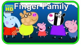 Finger Family Peppa Pig Cartoon Songs  Nursery Rhymes for Children  Fingertip Rhymes [upl. by Atikihc738]