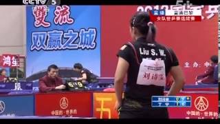 2013 China Trials for WTTC women Liu Shiwen  Ding Ning Full MatchChinese [upl. by Okkin]