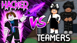 MM2 Hacker Vs Teamers 21Murder Mystery 2  Roblox [upl. by Zerat]