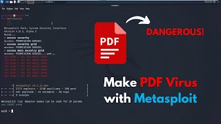 How to Make and Protect PDF Virus with Metasploit   Security Awareness [upl. by Aihsotal565]