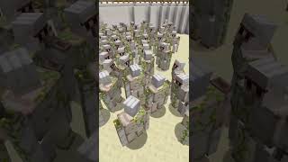 SLENDERMAN vs 100 IRON GOLEMS Minecraft Mob Battle [upl. by Enilreug]