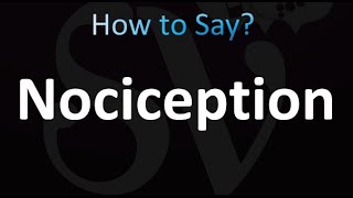 How to Pronounce Nociception correctly [upl. by Byrann956]