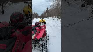 driftmannproductions honda snowwheeling 400ex trx250x 2wd [upl. by Ihsar823]