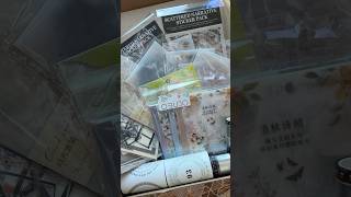 ASMR unboxing journal supplies💝✨📦asmr unboxing haul journal sticker fyp journaling [upl. by Lrad]