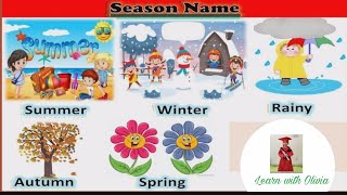 Seasons in India Season name and Vocabulary in english and hindi for kids  Easy to learn [upl. by Caundra400]