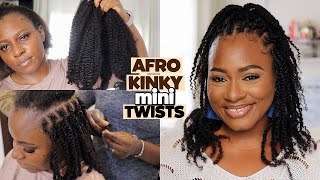 MINI TWISTS THAT LOOKS amp FEELS SO NATURAL  HOW TO STYLE IT  QVR HAIR [upl. by Bendick607]