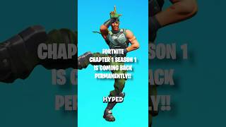 The First EVER Fortnite Map is COMING BACK fortnite ogfortnite chapter1 [upl. by Ardiedal]