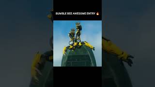 BUMBLE BEE AWESOME ENTRY EVER 🥶transformers bumblebee alien man movies superhero reels [upl. by Ettinger721]