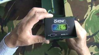 AIR GUN PISTOL RIFLE PELLET SHOOTING CHRONY F1 REVIEW [upl. by Yortal361]