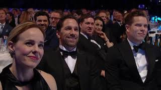 Idrottsgalan 2018 årets lag Tre Kronor ishockey [upl. by Dnalrah]