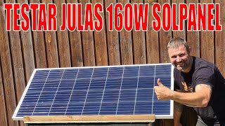 TESTAR 160W SOLPANEL FRÅN JULA  SVERIGES BILLIGASTE [upl. by Tilla]