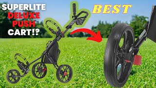 CADDYTEK CADDYLITE 11 5 V3 DELUXE GOLF PUSH CART REVIEW SUPERLITE DELUXE LIGHTWEIGHT [upl. by Chun]