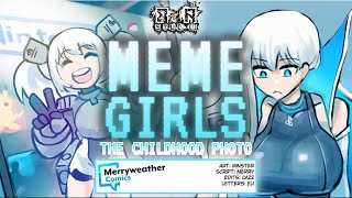 PlayStations Childhood Photo  MEME GIRLS Webtoon Fan Dub  A Comic By Merryweatherey [upl. by Judsen]