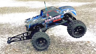 Traxxas Stampede 2wd  PARK BASH on 3s LEADS to BREAKAGE [upl. by Luebke]