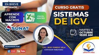 🔴🔴CAPACITATE MASS  SISTEMA DE IGV [upl. by Alyac]