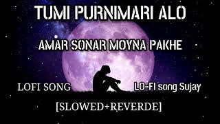 Tumi purnimari alo amar sonar moyna pakhe🎧  lofi song slowedReverd view svfmusicviral [upl. by Wilow]