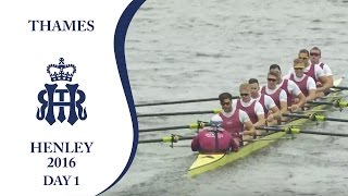 Njord v Brookes ‘A’  Day 1 Henley 2016  Temple [upl. by Latsyrd582]