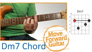 Guitar Chords  Dm7 Bar Barre  Part 1 Finger Placement [upl. by Anaerdna]