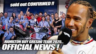 ALL SHOCKED Finally Lewis Hamilton CONFIRMED Buy GRESINI Team Official Dovizioso Yamaha Test Rider [upl. by Leruj162]